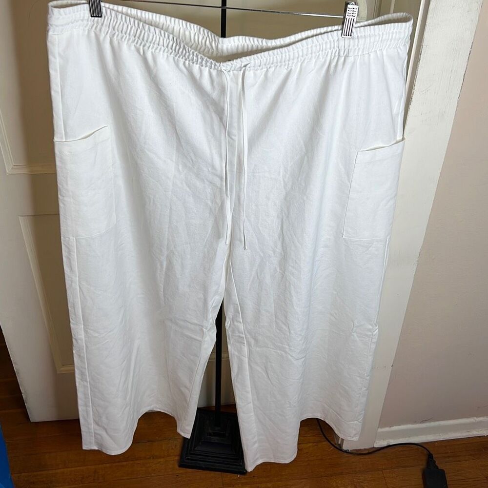 Princess Polly BRUNIE PANTS WHITE Plus Size 3X New